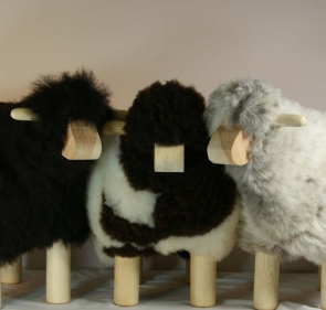 Mouton Deco - H 40cm -  Bicolore